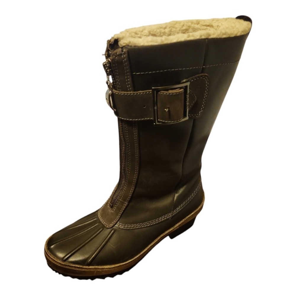 Sorel Dark Brown Winter Boots with Cream Lining